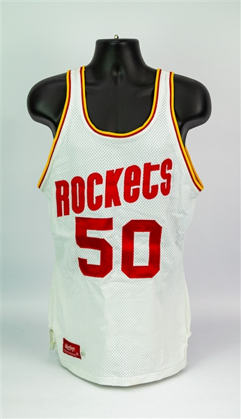 1983-86 Ralph Sampson Houston Rockets Game Worn Home Jersey (MEARS A10)