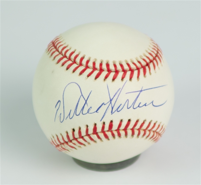 1995-99 Willie Horton Detroit Tigers Signed OAL Budig Baseball (JSA)