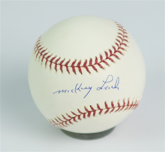 2004 Mickey Lolich Detroit Tigers Signed OML Selig Baseball (MLB Hologram/TriStar/JSA)