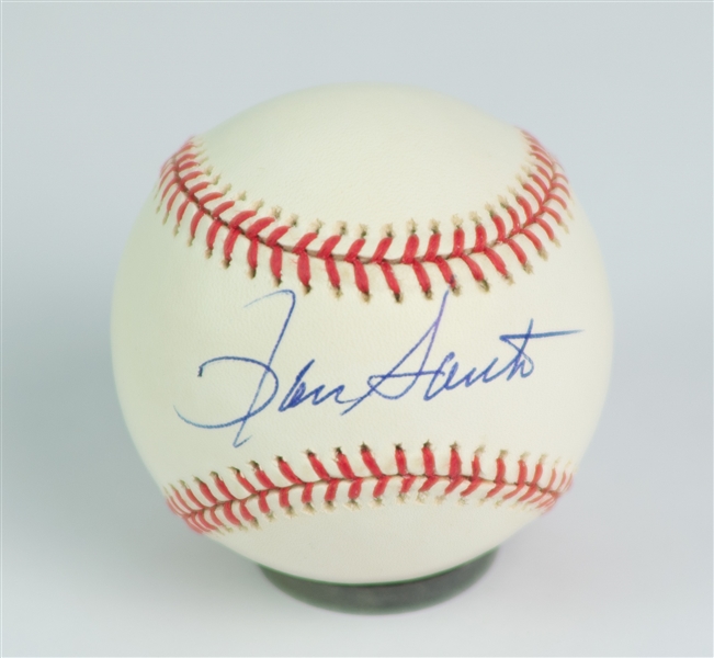 1995-99 Ron Santo Chicago Cubs Signed ONL Coleman Baseball (JSA)