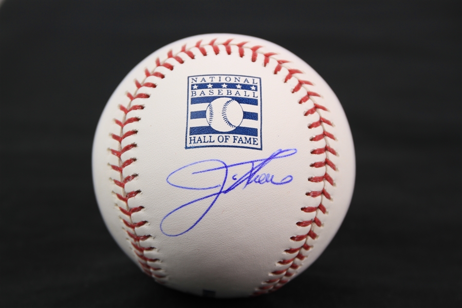 2018 Jim Thome Cleveland Indians Signed OML Manfred Hall of Fame Baseball (Beckett)