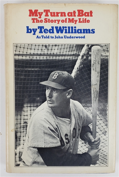 1969 Ted Williams Boston Red Sox "My Turn at Bat" Signed Book (JSA)