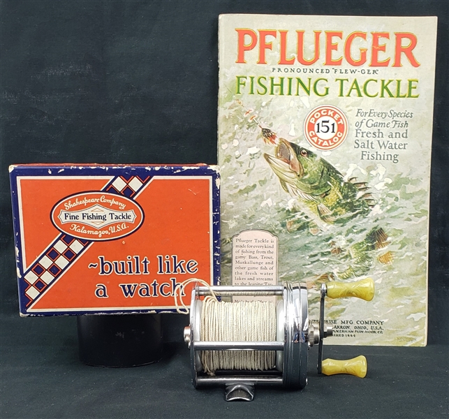 1931 Pflueger Fishing Tackle Booklet w/ Shakespeare Company "Wondereel" 