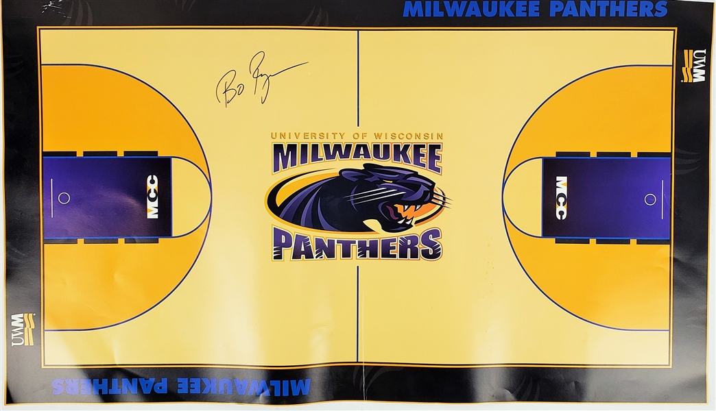 1999-2001 Bo Ryan UW Panthers Basketball Signed 20x35 Poster (JSA)
