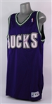 1997-98 Bango Milwaukee Bucks Mascot Signed Game Worn Jersey (MEARS LOA)