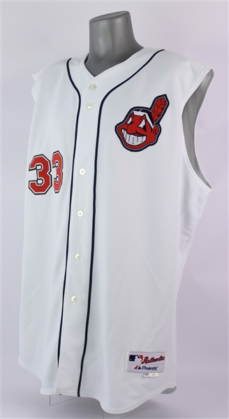 2005 Eddie Murray Cleveland Indians Game Worn Home Jersey Vest (MEARS A10/Indians Charities)