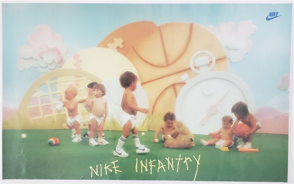 1980s Nike Infantry 22 x 35 Poster 