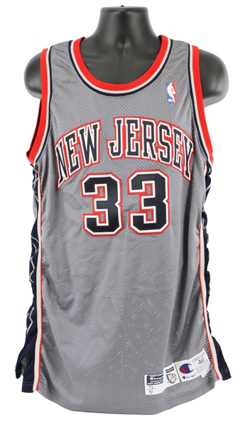 1998-99 Stephon Marbury New Jersey Nets Alternate Jersey (MEARS A10)