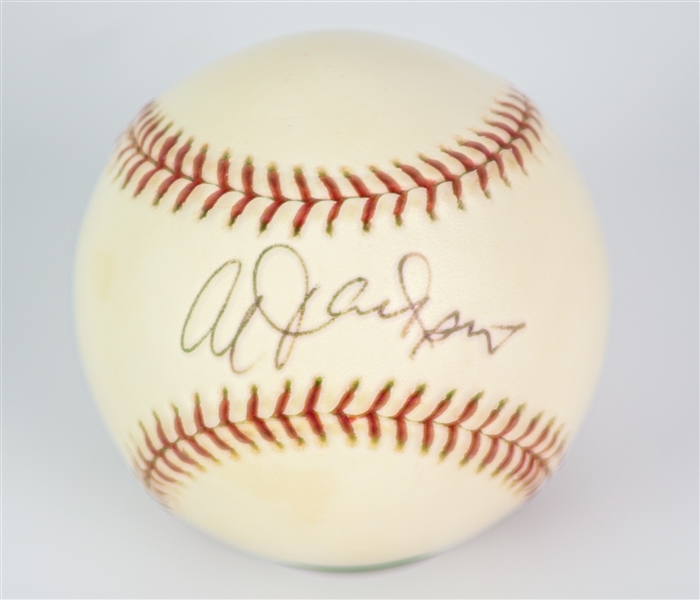 1995-99 Al Jackson New York Mets Signed ONL Coleman Baseball (JSA)