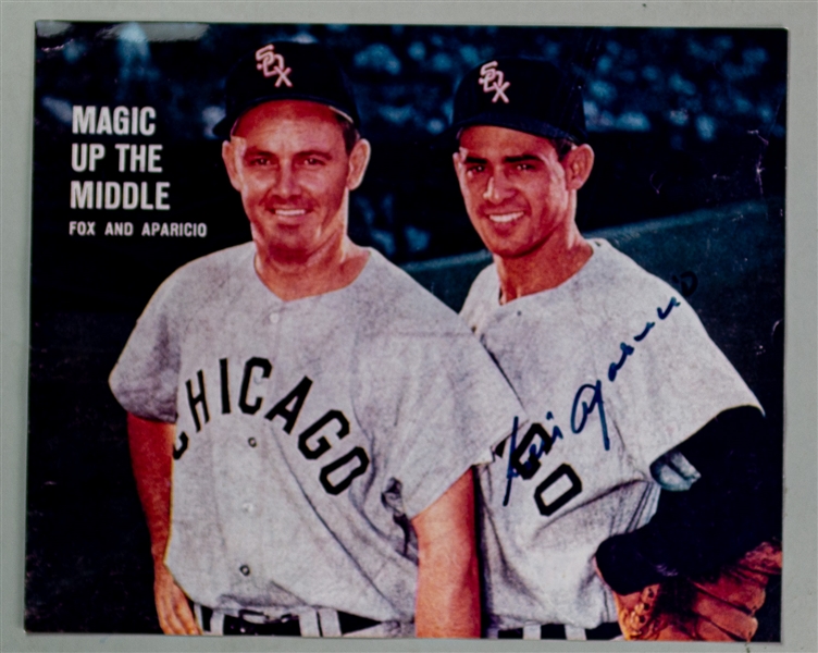 1956-63 Luis Aparicio Chicago White Sox Signed 8" x 9.75" Photo (JSA)