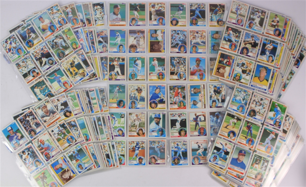 1978-83 Topps Baseball Trading Card Collection - Lot of 2,500+ w/ Paul Molitor, Rickey Henderson, Cal Ripken, Tony Gwynn, Wade Boggs Rookies & More 