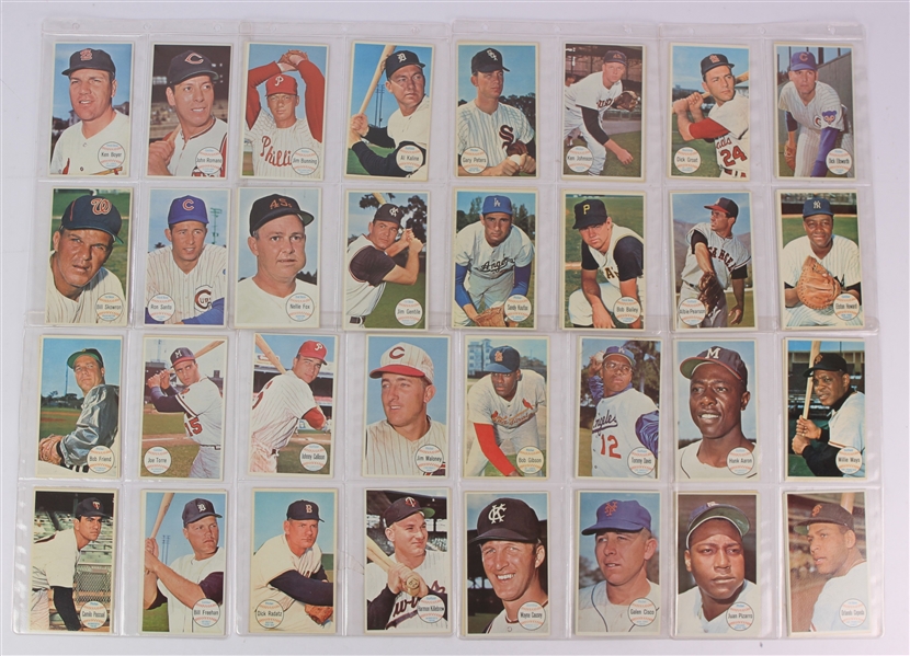 1964 Topps Giants Baseball Trading Cards - Complete Set of 60 w/ Roberto Clemente, Mickey Mantle, Willie Mays, Sandy Koufax & More