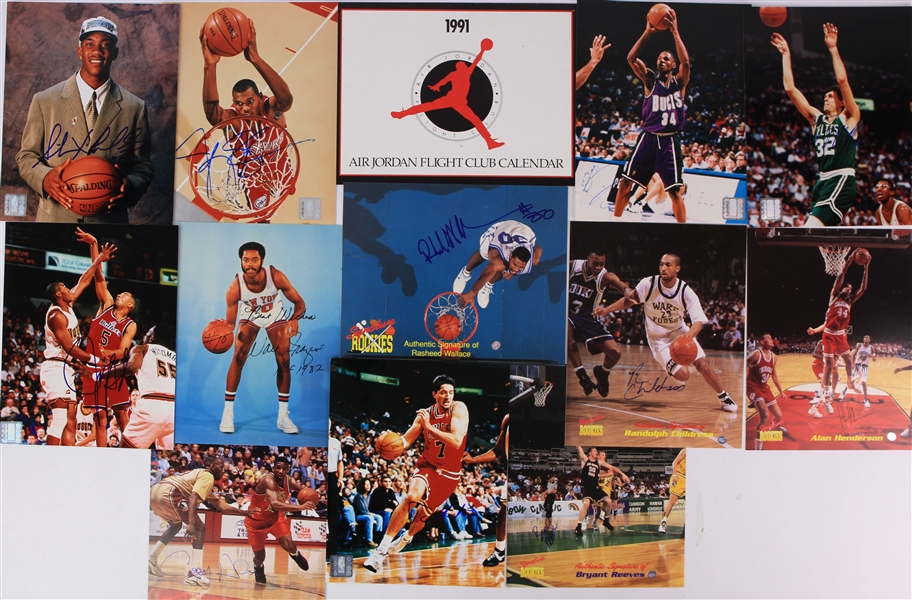 1990s-2000s Baseball Football Basketball Signed 8" x 10" Photos - Lot of 45 w/ Willie Mays, Reggie Jackson, OJ Simpson, Walt Frazier & More 