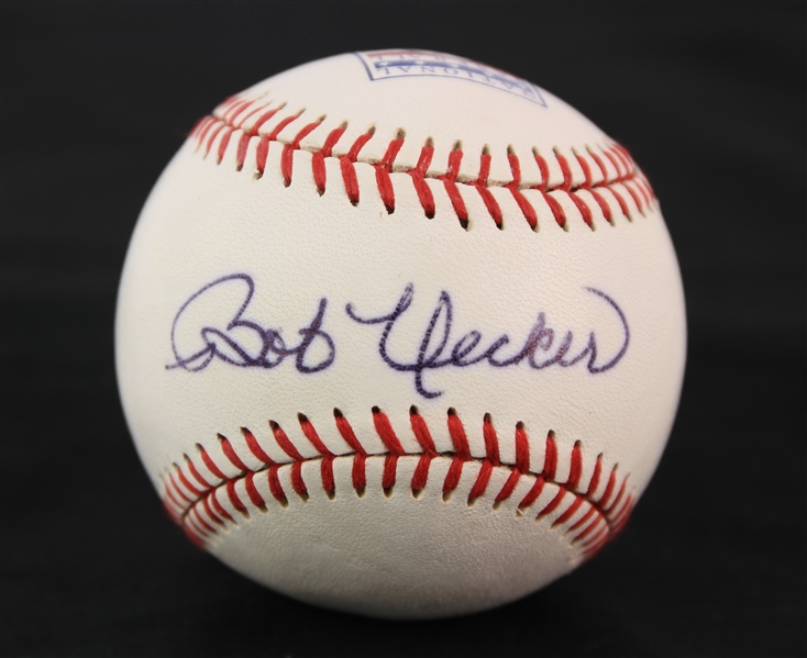 2000s Bob Uecker Milwaukee Brewers Signed Hall of Fame Baseball (JSA)