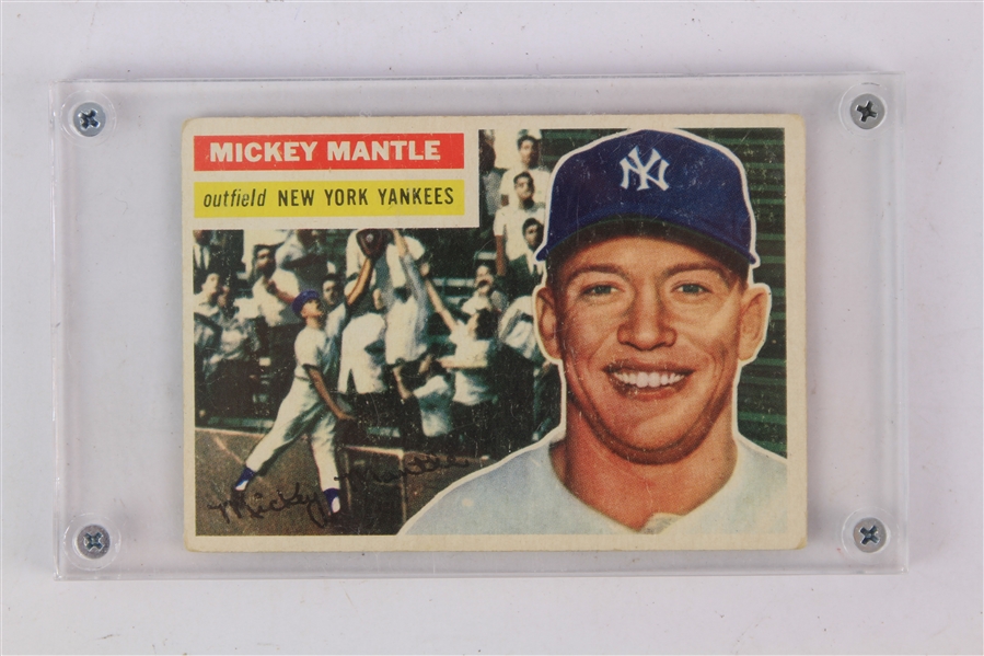 1956 Mickey Mantle New York Yankees Topps #135 Trading Card