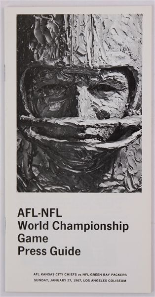 1967 Green Bay Packers Kansas City Chiefs AFL-NFL World Championship Game (Super Bowl I) Press Guide
