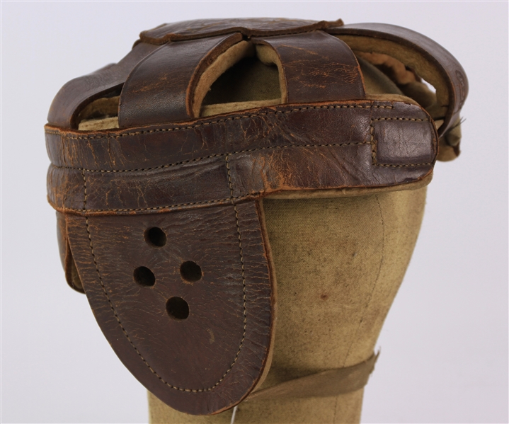 1910s-20s AJ Reach Game Worn Football Helmet (MEARS LOA)
