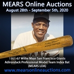 1961-67 Willie Mays San Francisco Giants Adirondack Professional Model Team Index Bat (MEARS LOA)