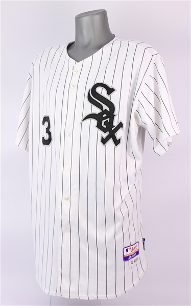 2010 Harold Baines Chicago White Sox Game Worn Home Jersey (MEARS A10)