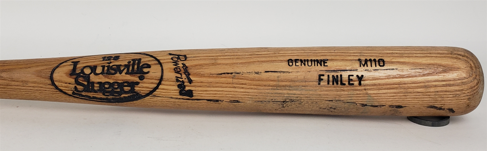 1990 Steve Finley Houston Astros Louisville Slugger Professional Model Game Used Bat (MEARS LOA)