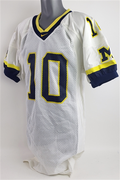 1998-99 Tom Brady Michigan Wolverines Road Jersey (MEARS A5)