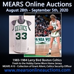 1983-1984 Larry Bird Boston Celtics 1st MVP Season Game Worn World Championship Home Jersey (MEARS A10)