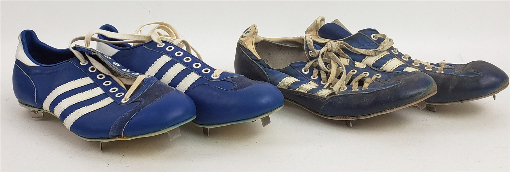 1983 Robin Yount Milwaukee Brewers Signed Game Worn Adidas Cleats - Lot of 2 Pair, 1 Unworn (MEARS LOA/JSA)