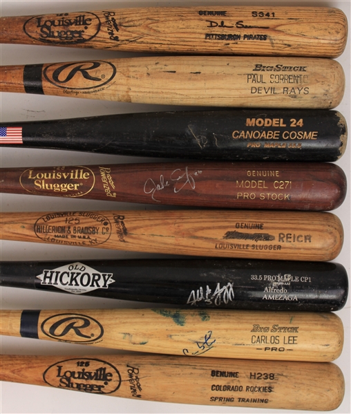 1970s-2010s Professional Model Game Used Bat Collection - Lot of 24 w/ Carlos Lee, Dale Sveum, Mike Hargrove & More (MEARS LOA)