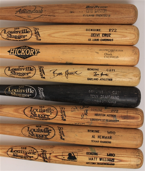 1970s-2010s Professional Model Game Used Bat Collection - Lot of 24 w/ Brian Downing, Lonnie Smith, Matt Williams & More (MEARS LOA)