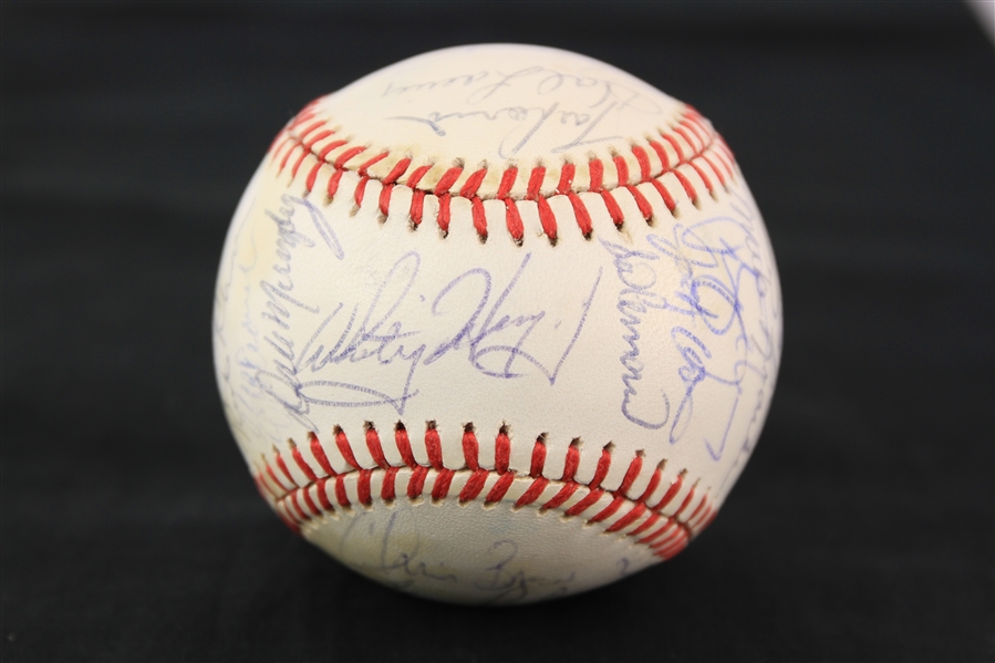 1986 National League All Stars Team Signed OASG Ueberroth Baseball w/ 28 Signatures Including Gary Carter, Tony Gwynn, Ozzie Smith, Tim Raines & More (JSA)