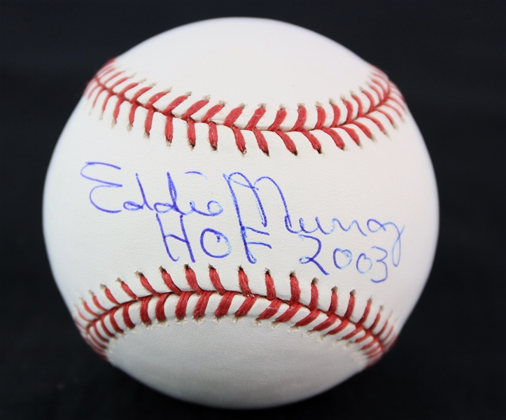 2003 Eddie Murray Baltimore Orioles Signed OML Selig Baseball (JSA)
