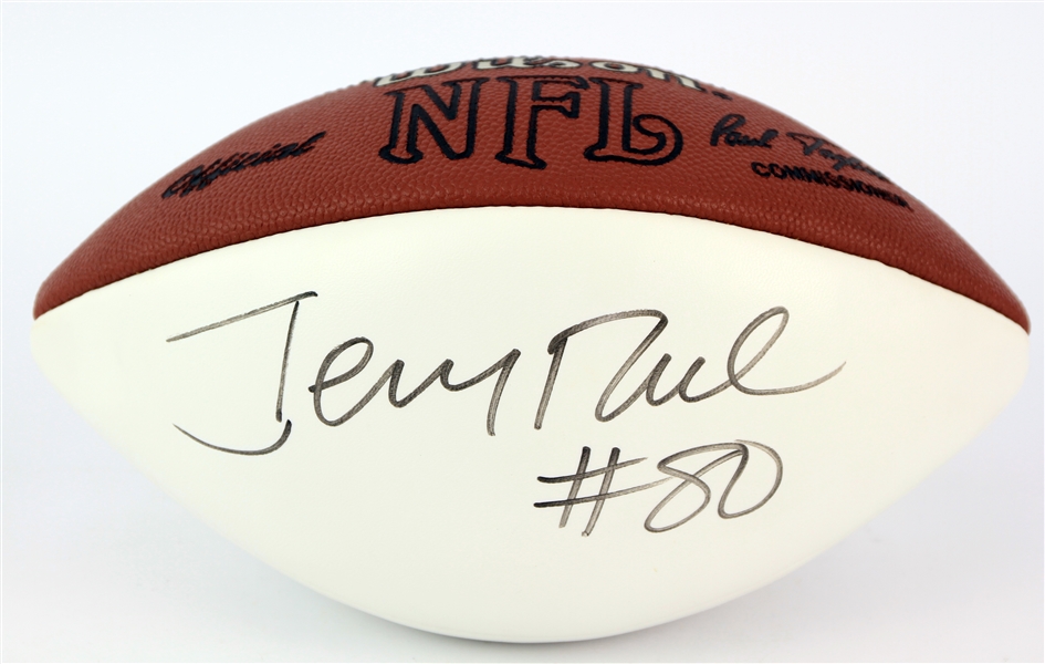 1990s Jerry Rice San Francisco 49ers Signeed ONFL Tagliabue Autograph Panel Football (JSA)