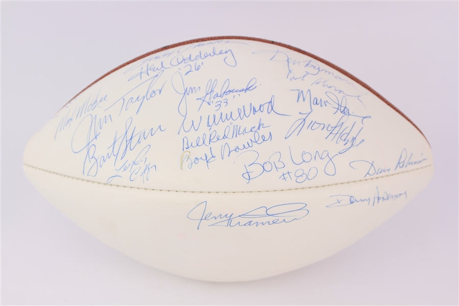 1990s Green Bay Packers Super Bowl I Multi Signed ONFL Tagliabue Autograph Panel Football w/ 19 Signatures Including Bart Starr, Jim Taylor & More (JSA)