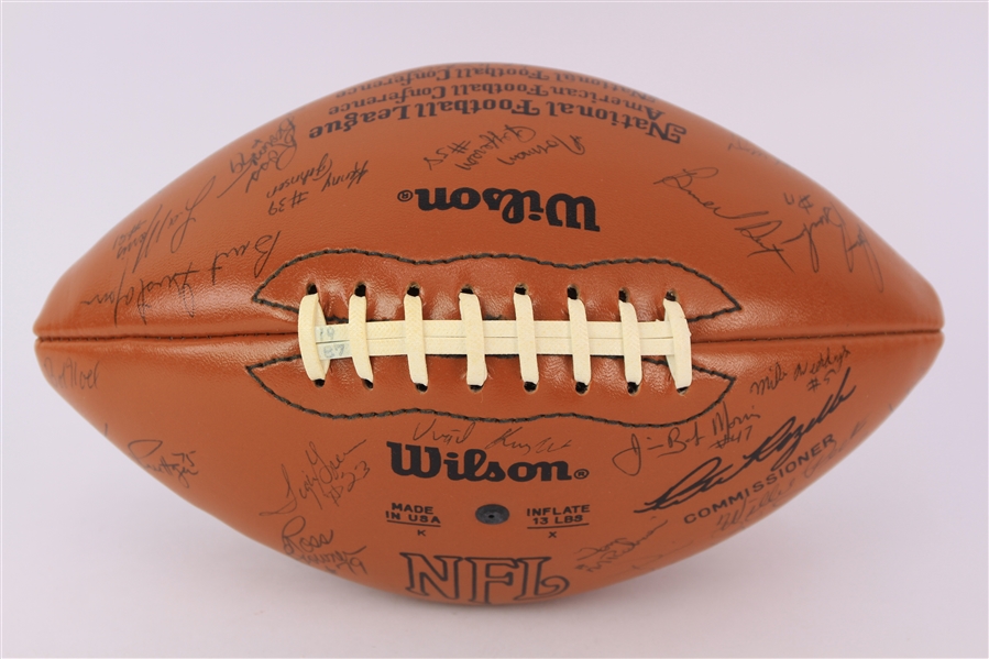 1987 Green Bay Packers Team Signed Wilson Rozelle Football w/ 40+ Signatures Including Forrest Gregg, Dick Jauron, Al Del Greco & More (*PSA/DNA*)