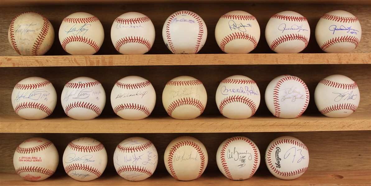 2000s Signed Baseball Collection - Lot of 20 w/ Big Red Machine Multi Signed, Brooks Robinson, Robin Yount & More (JSA)