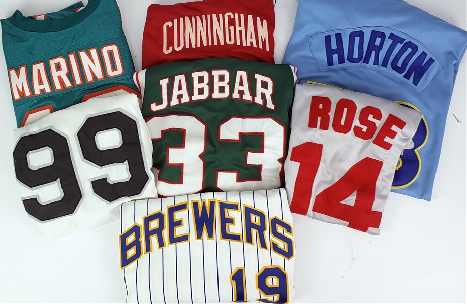 2000s Baseball Football Basketball Retail Jersey Collection - Lot of 7 w/ & More