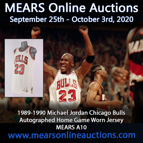 1989-90 Michael Jordan Chicago Bulls Signed Game Worn Home Jersey (MEARS A10/JSA)