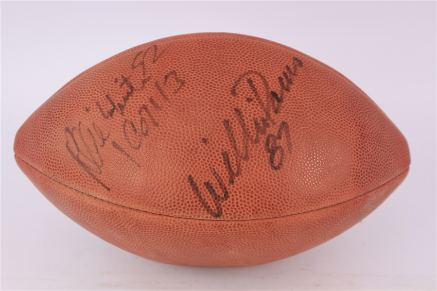 1993-98 Reggie White Willie Davis Green Bay Packers Dual Signed ONFL Tagliabue Football (JSA)