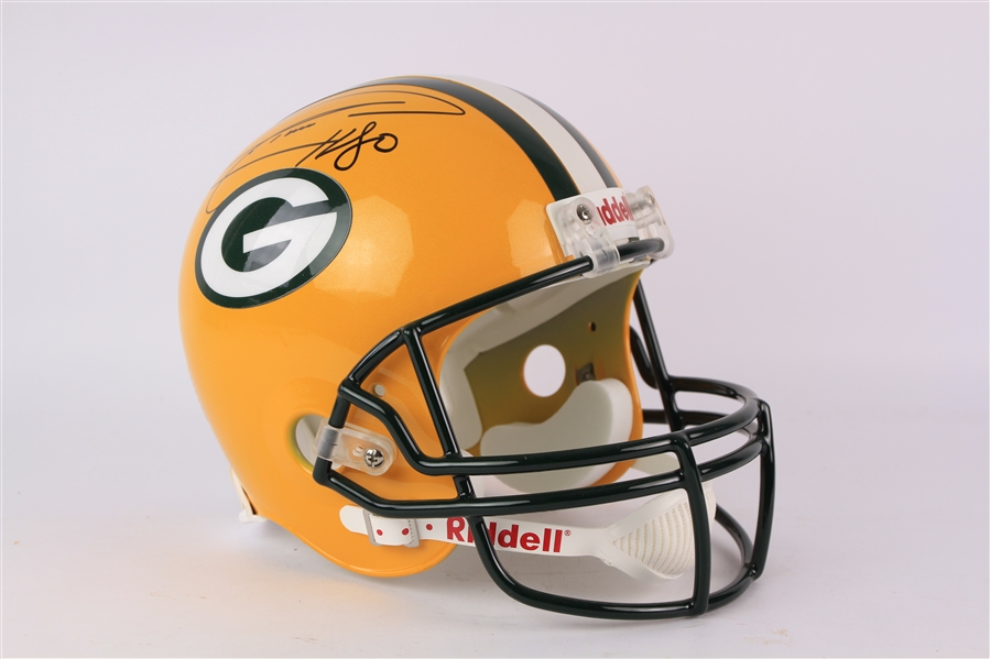 2000s Donald Driver Green Bay Packers Signed Full Size Display Helmet (JSA)