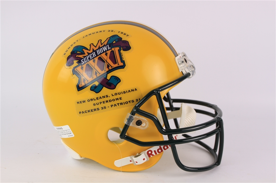 1997 Green Bay Packers Super Bowl XXXI Full Size Dislpay Helmet