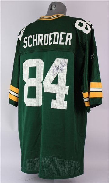 1990s Bill Schroeder Green Bay Packers Signed Jersey & Photos (JSA)
