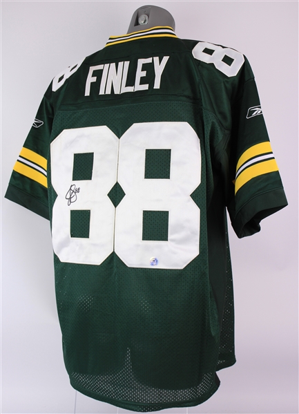 2008-13 Jermichael Finley Green Bay Packers Signed Jersey (JSA)