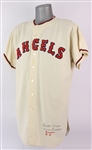 1965 Marv Grissom Los Angeles Angels Signed Game Worn Home Jersey (MEARS A9/JSA)