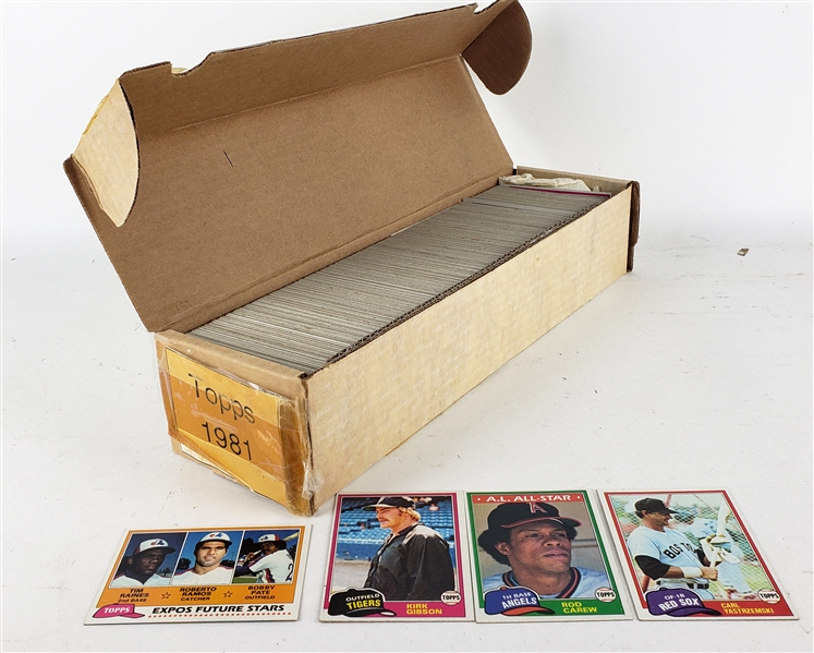 1981 Topps Baesball Trading Cards - Complete Set of 726