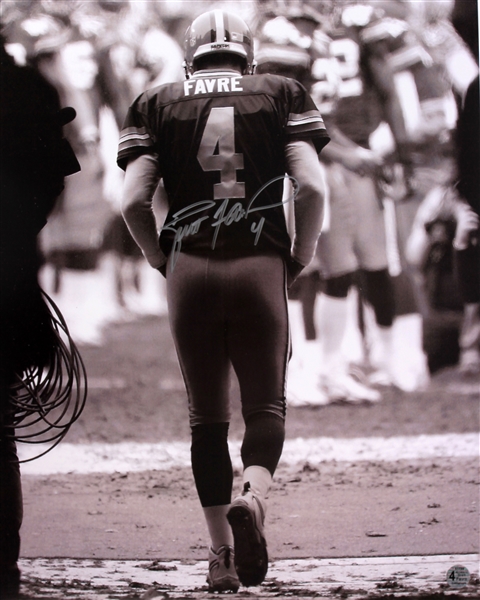 2000s Brett Favre Green Bay Packers Signed 16" x 20" Photos - Lot of 4 
