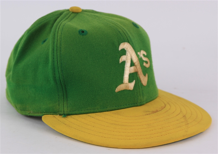 1980-81 Clete Boyer Oakland Athletics Game Worn Cap (MEARS LOA)