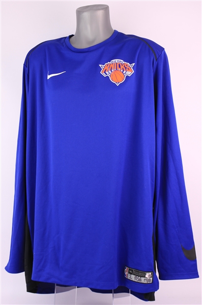 2017-18 Luke Kornet New York Knicks Shooting Shirt (MEARS LOA/Steiner)