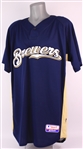 2009 Willie Randolph Milwaukee Brewers Team Issued Batting Practice Jersey (MEARS LOA/MLB Hologram)