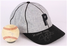 2005 Jon Lester Jonathan Papelbon Portland Sea Dogs Signed Game Used Cap & Baseball - Lot of 2 (MEARS LOA/JSA) 