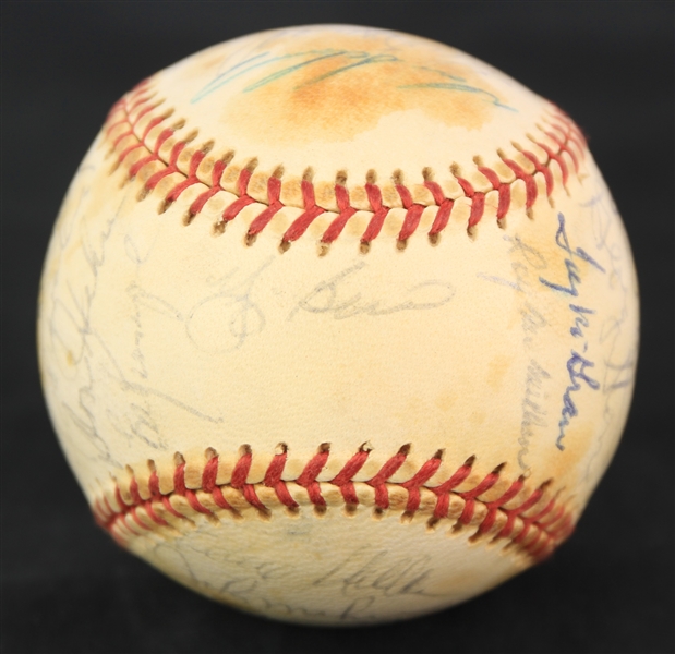 1974 New York Mets Team Signed Basbeall w/ 29 Signatures Including Yogi Berra, Tom Seaver, Tug McGraw & More (JSA)